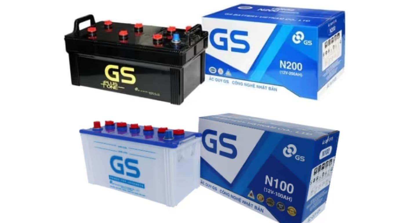 ẮC QUY GS N100 N200 CHO TÀU THUYỀN CHÍNH HÃNG