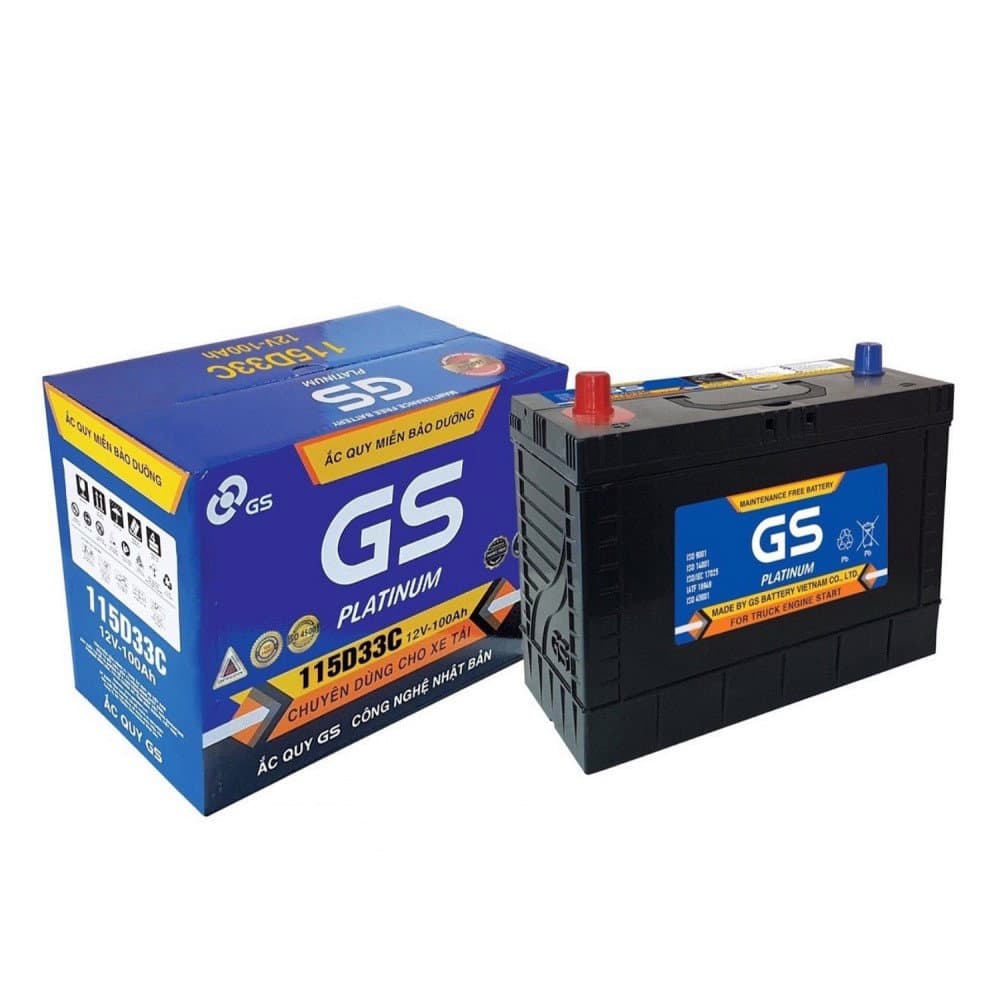 Ắc Quy GS MF 115D33C (12V – 100Ah)