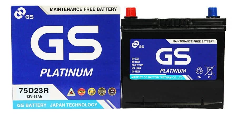 Ắc quy GS MF 75D23R (12V-65Ah)