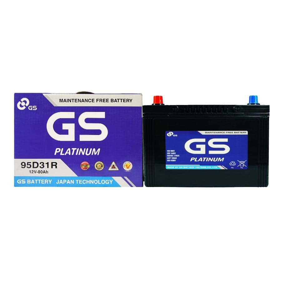 Ắc quy GS MF 95D31R (12V- 80Ah)