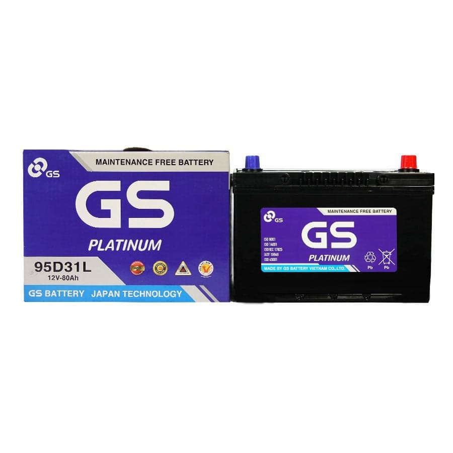 Ắc quy GS MF 95D31L (12V – 80Ah )