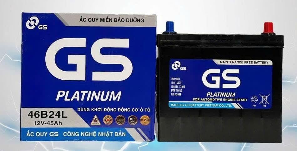 Ắc Quy GS MF 46B24L (12V-45Ah)