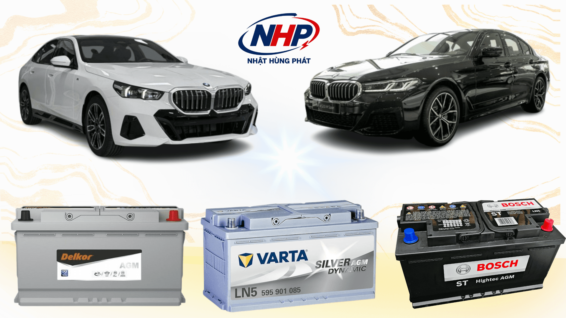 Thay Ắc Quy BMW 520i, 525i, 530i Chính Hãng Varta, Delkor, Bosch Tận Nơi