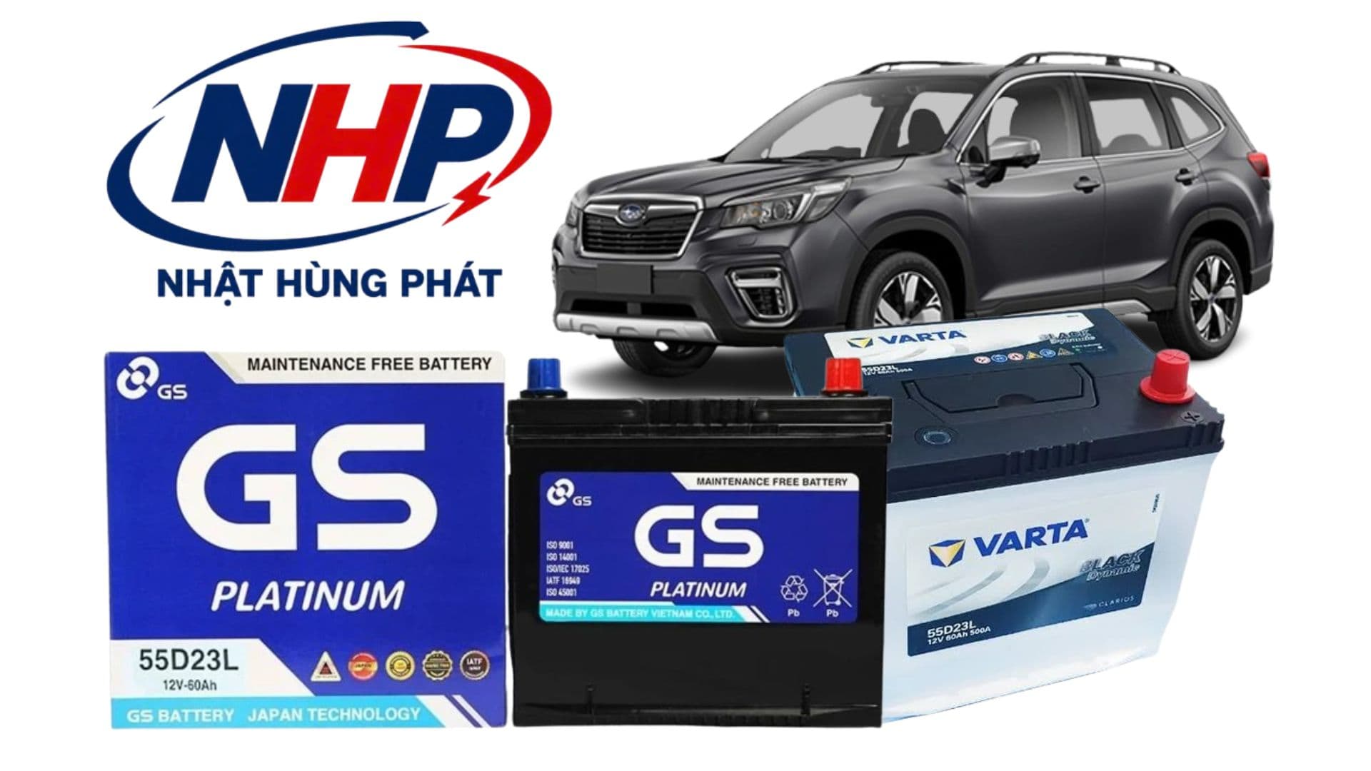 Subaru Forester (2018 Trở Về Trước) Dùng Bình Gì? Thay Ắc Quy GS 55D23L Chính Hãng