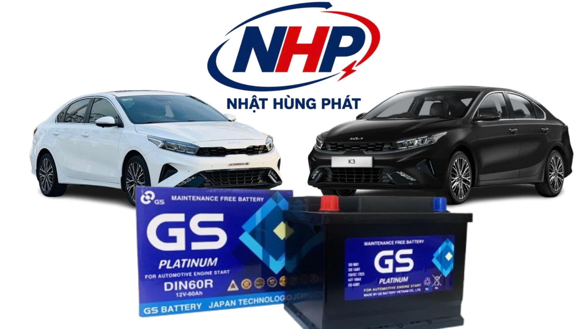 Kia K3 Dùng Bình Gì? Thay Bình Ắc Quy GS DIN60L Chính Hãng Tận Nơi 24/7