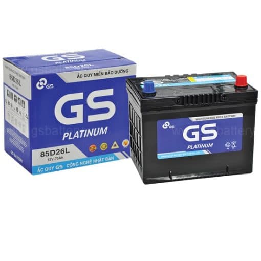 Ắc Quy GS MF 85D26 L/R (12V – 75Ah)