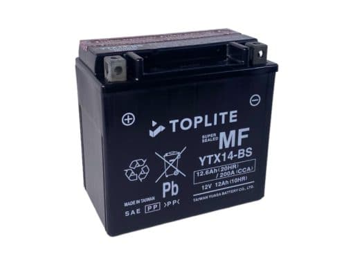 Ắc quy moto Toplite YTX14-BS 12V – 12.6Ah