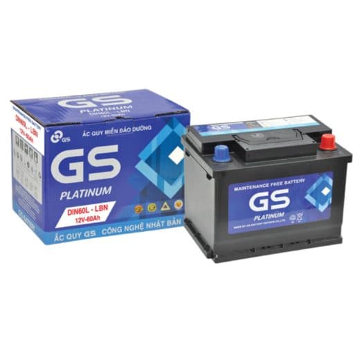 Ắc quy GS MF DIN60L LBN (12V – 60Ah)