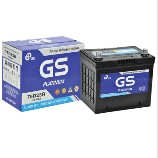 Ắc quy GS MF 75D23 R/L (12V – 65Ah)