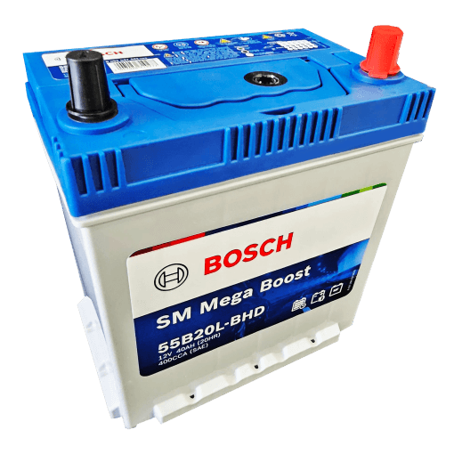 Ắc Quy Bosch 55B20L (12V-40Ah)