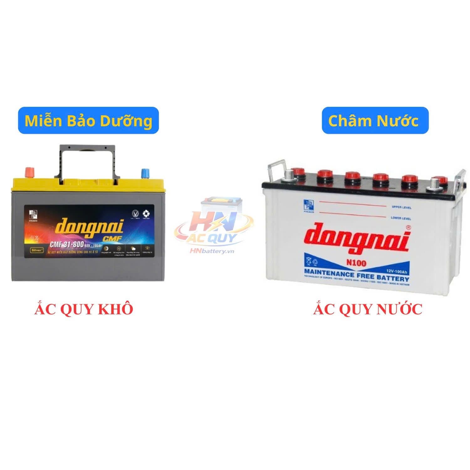 TIÊU CHÍ SO SÁNH ẮC QUY KHÔ VÀ ẮC QUY NƯỚC: LOẠI NÀO PHÙ HỢP CHO XE CỦA BẠN?