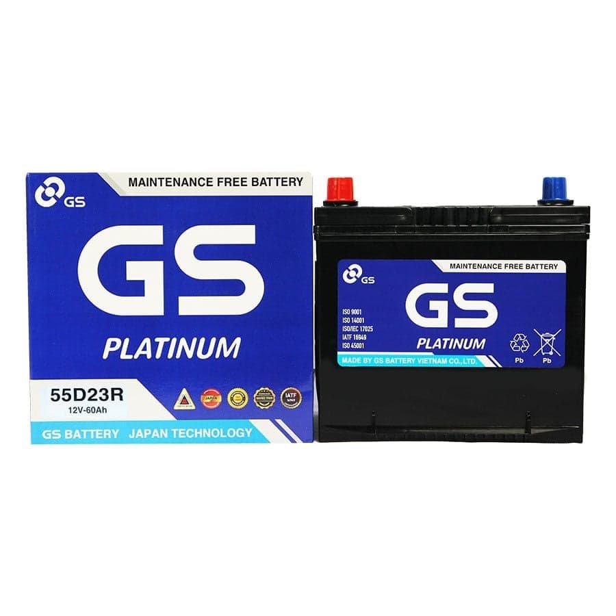 Ắc quy GS MF 55D23R (12V – 60Ah)