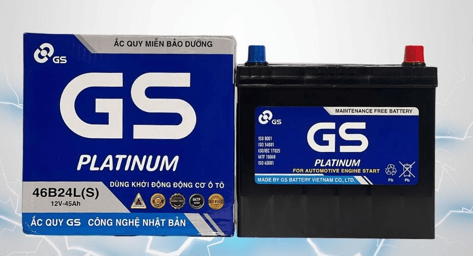 Ắc quy GS MF46B24L(S) (12V-45Ah)