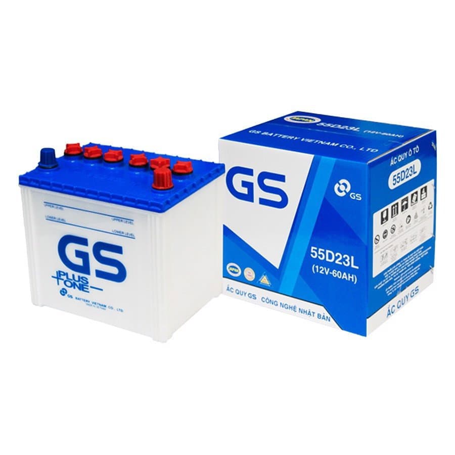 Ắc quy GS 55D23L (12V-60Ah)