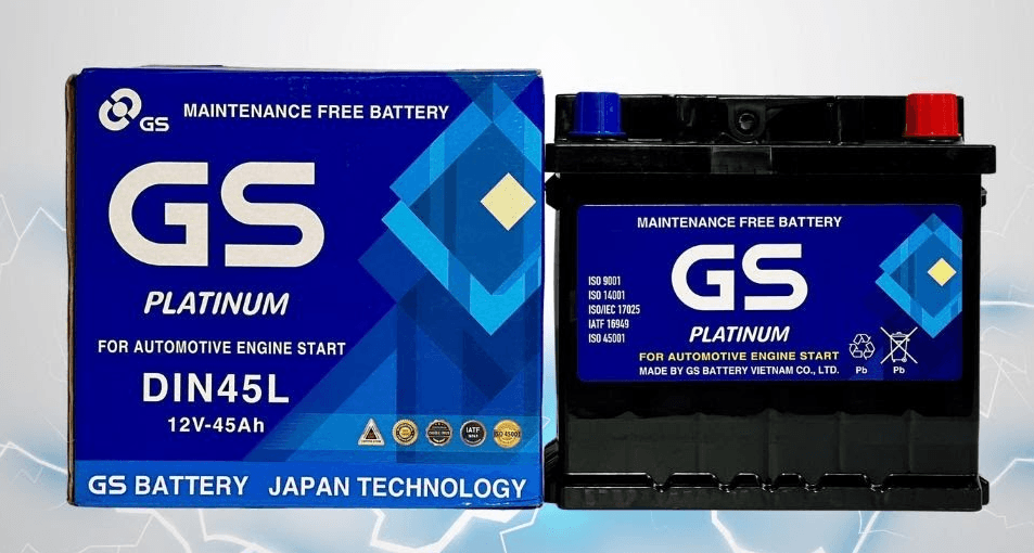 Ắc quy GS MF DIN45L (12V – 45Ah)