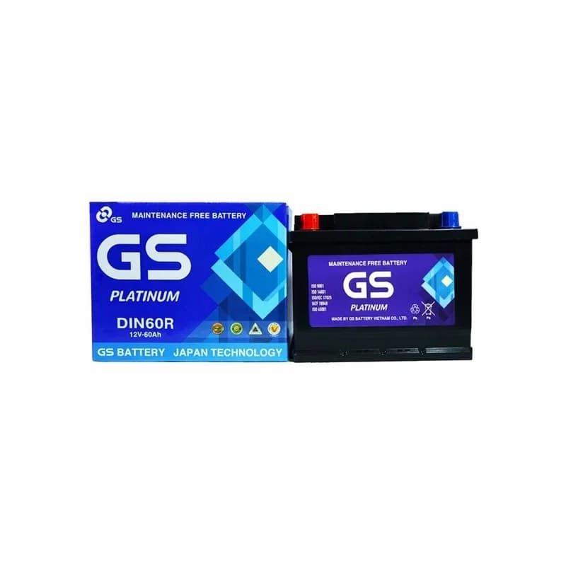 Ắc quy GS MF DIN60R (12V – 60Ah)