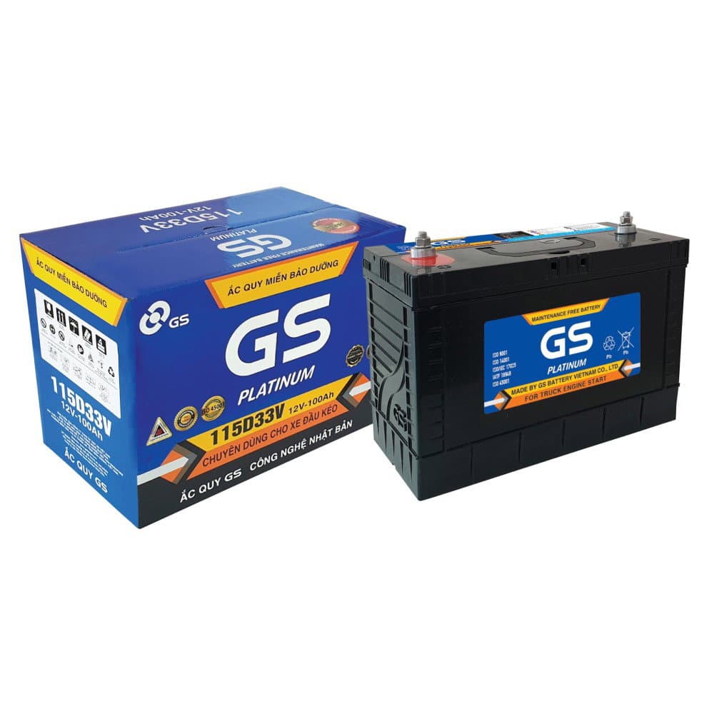 Ắc quy GS MF 115D33V (12V – 100Ah)