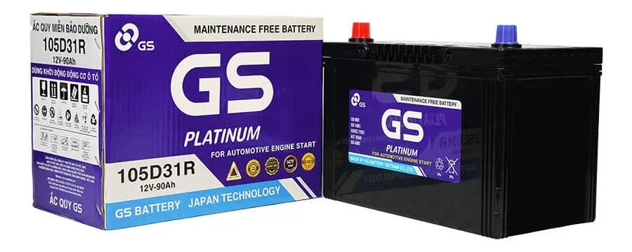 Ắc quy GS MF 105D31R (12V – 90Ah)