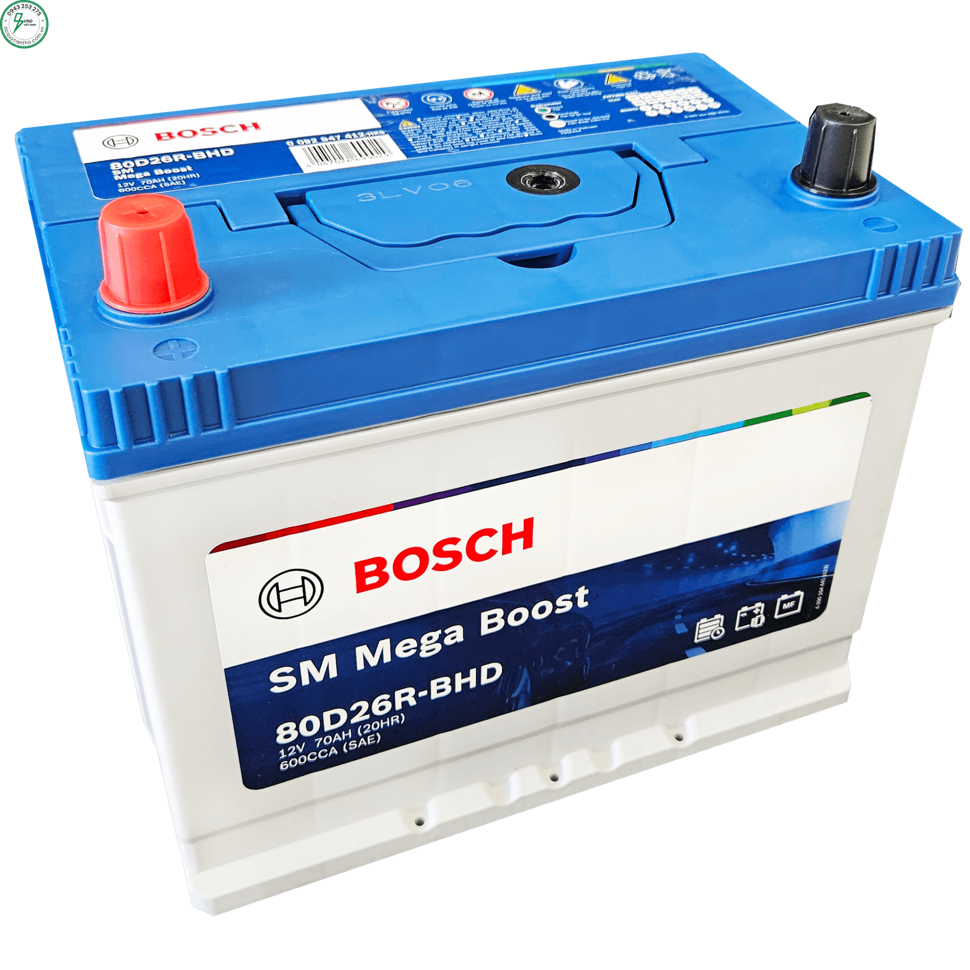 Ắc quy Bosch 80D26R (12V – 70Ah)