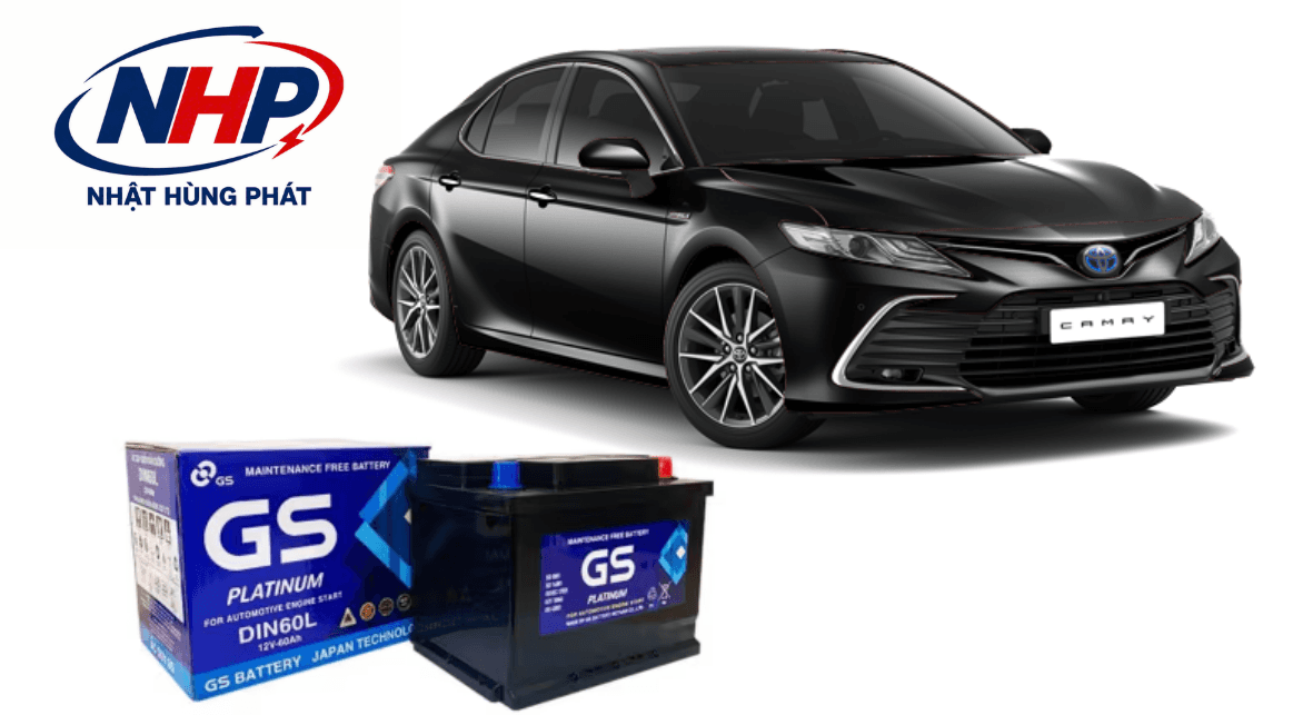 Thay Ắc Quy Toyota Camry 2019 - 2024 GS DIN60L Chính Hãng Tại TP.HCM