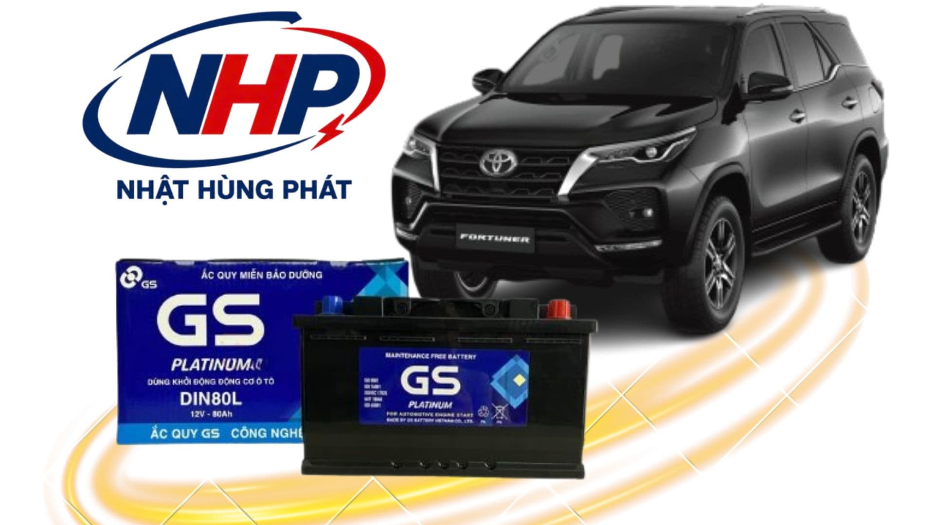 Toyota Fortuner Máy Dầu Dùng Bình Gì? Thay Ắc Quy GS DIN80L, Varta, Delkor, Bosch Chính Hãng Tận Nơi Tại Thủ Đức