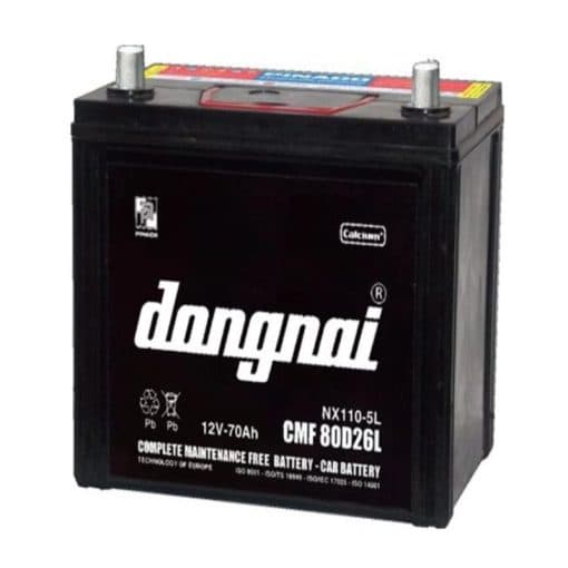 Ắc quy Đồng Nai CMF 80D26L (12V – 70Ah)